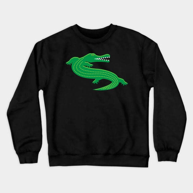 Alligator Love Reptile Crewneck Sweatshirt by BraaiNinja